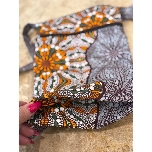 Colorful Boho Print Crossbody Bag With Zippered Pocket - Picture 6 of 6